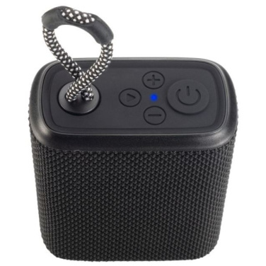 Logo trade business gifts image of: Waterproof bluetooth speaker HARDEOL Schwarzwolf