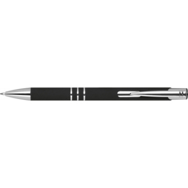 Logo trade promotional merchandise photo of: Semi gel pen soft touch DUNMORE