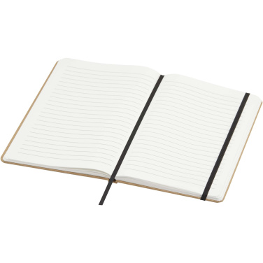 Logo trade promotional merchandise image of: Holm A5 stone paper hard cover notebook with lined pages