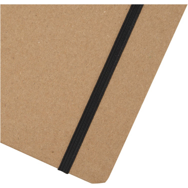 Logo trade promotional merchandise photo of: Holm A5 stone paper hard cover notebook with lined pages