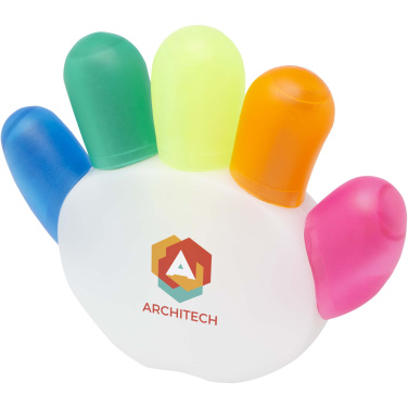Logo trade business gifts image of: Patina 5-colour highlighter
