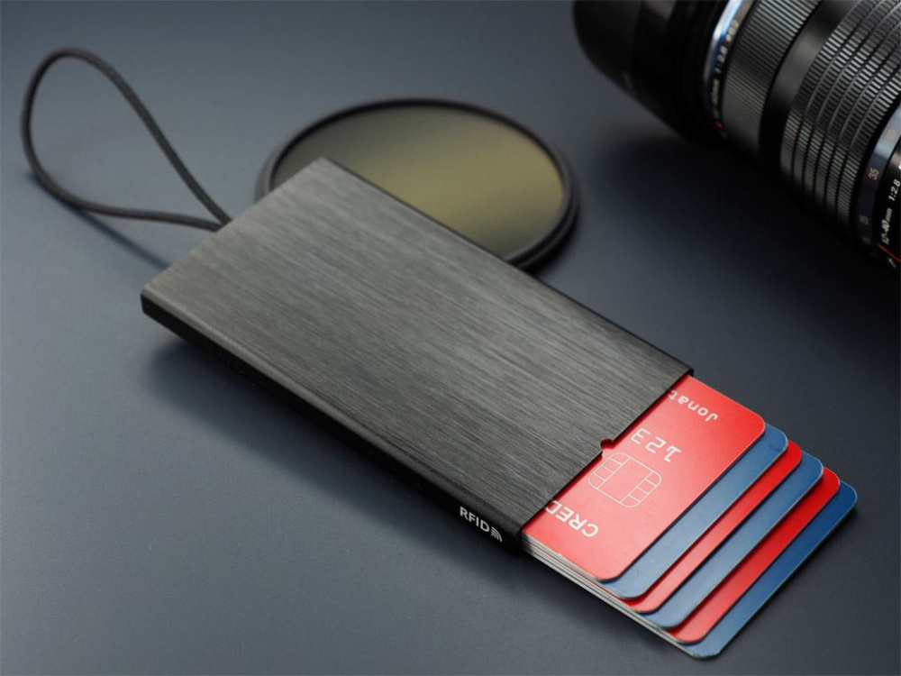 Logo trade promotional gifts image of: RFID credit and business card holder 126615500