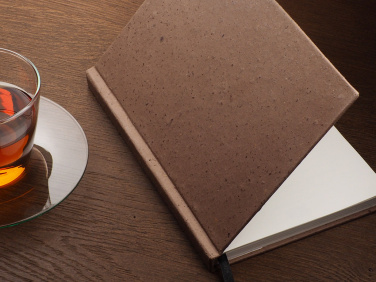 Logo trade promotional items image of: Recycled Coffee Notebook 209733900