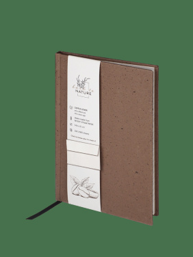 Logo trade promotional merchandise image of: Recycled Coffee Notebook 209733900