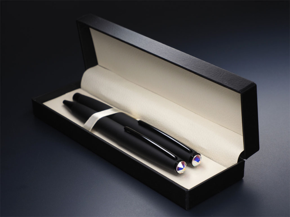Logo trade promotional product photo of: Swarovski Crystal Pen set 1236036