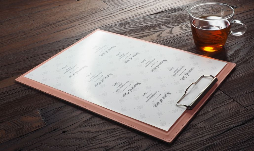 Logo trade promotional product photo of: Clipboard menu 1028094