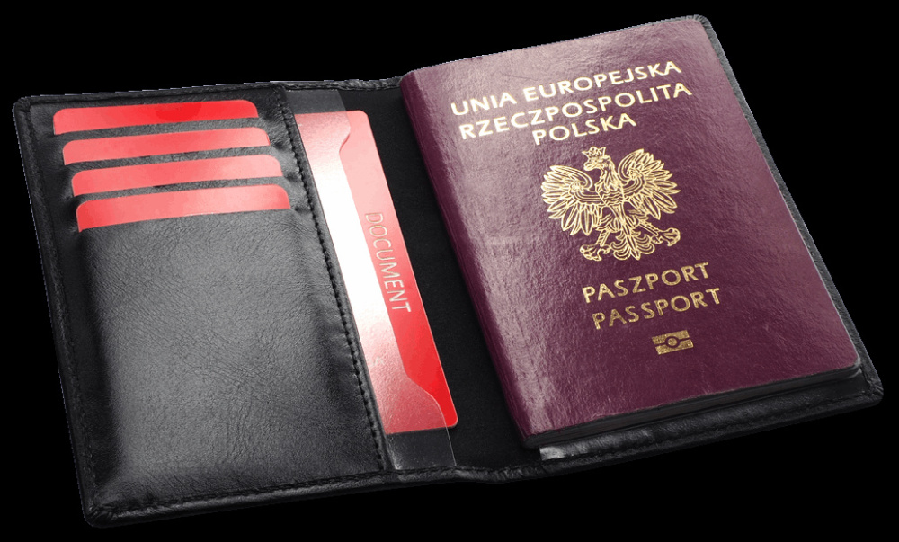 Logo trade corporate gift photo of: RFID passport case 1301131