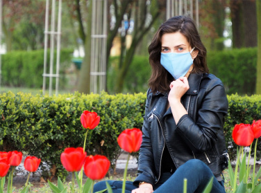 Logotrade promotional item picture of: VENUS PRO cotton face mask with a pocket an HEPA filter 1378165