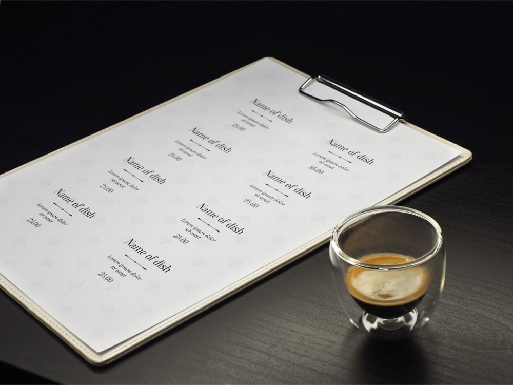 Logotrade promotional gift image of: Clipboard menu 1121119