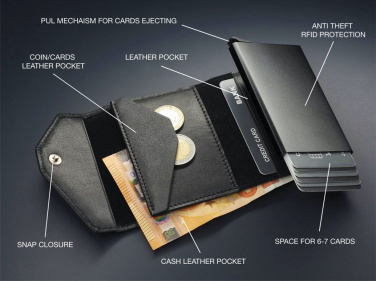 Logo trade corporate gifts image of: RFID wallet 1249131