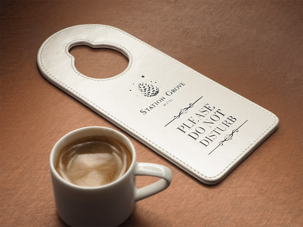 Logo trade promotional giveaways image of: DND door sign 1111119