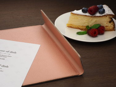 Logo trade promotional merchandise image of: Menu cover 1241281