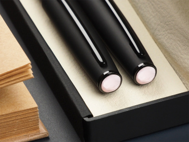 Logo trade promotional merchandise image of: Opal stone Pen set 1286036