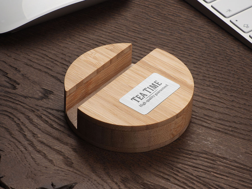 Logotrade corporate gift picture of: Wooden telephone stand 1833292