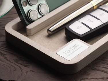 Logotrade promotional item image of: Wooden desk organiser 1818121