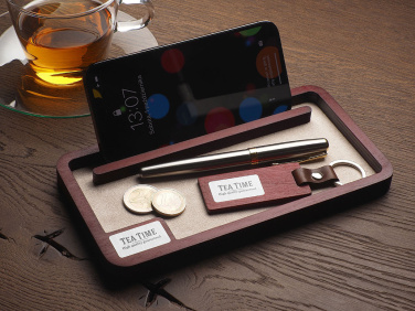 Logo trade promotional giveaway photo of: Wooden desk organiser 1818121
