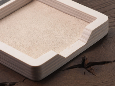 Logo trade promotional item photo of: Wooden memo card box 1832121