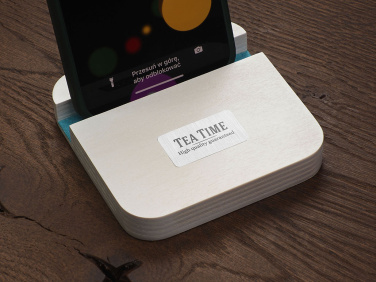 Logo trade promotional gift photo of: Wooden telephone stand 1847121