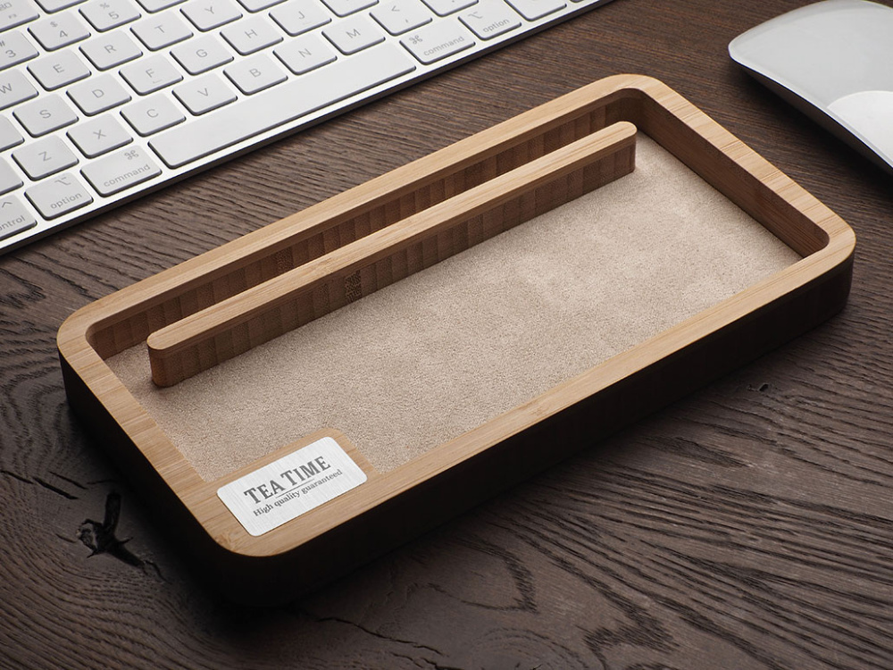 Logo trade promotional gifts picture of: Wooden desk organiser 1818292