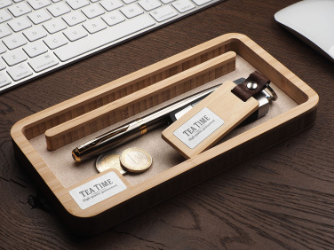 Logotrade promotional products photo of: Wooden desk organiser 1818292