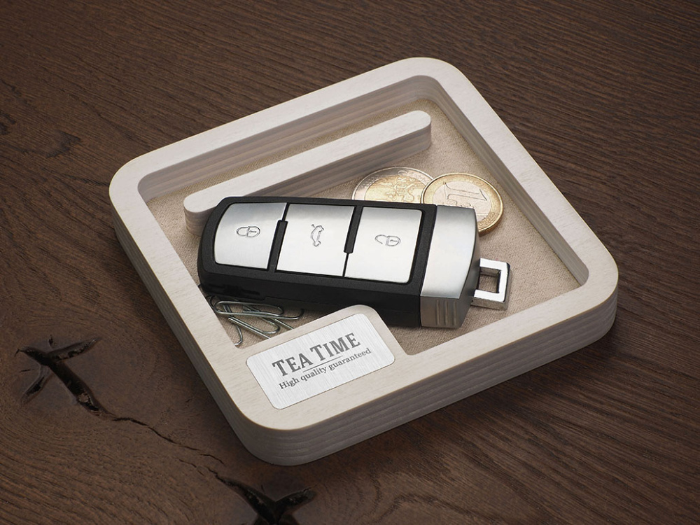 Logotrade promotional gift picture of: Wooden desk organiser 1846121