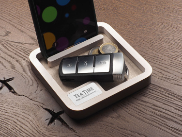 Logo trade promotional gifts picture of: Wooden desk organiser 1846121