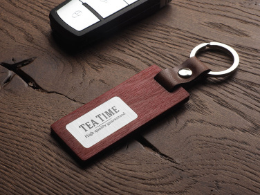 Logotrade promotional merchandise photo of: Wooden keyring 1853121