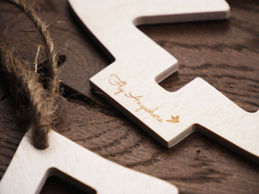 Logo trade promotional giveaways picture of: Wooden Christmas Decoration 1855121