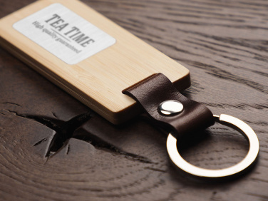 Logo trade advertising products image of: Wooden keyring 1853292