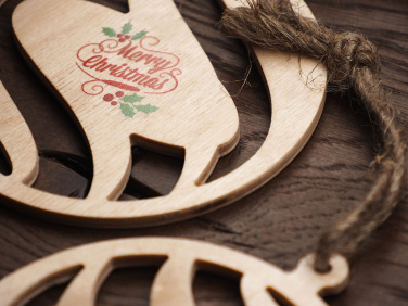 Logotrade corporate gift picture of: Wooden Christmas Decoration 1856121