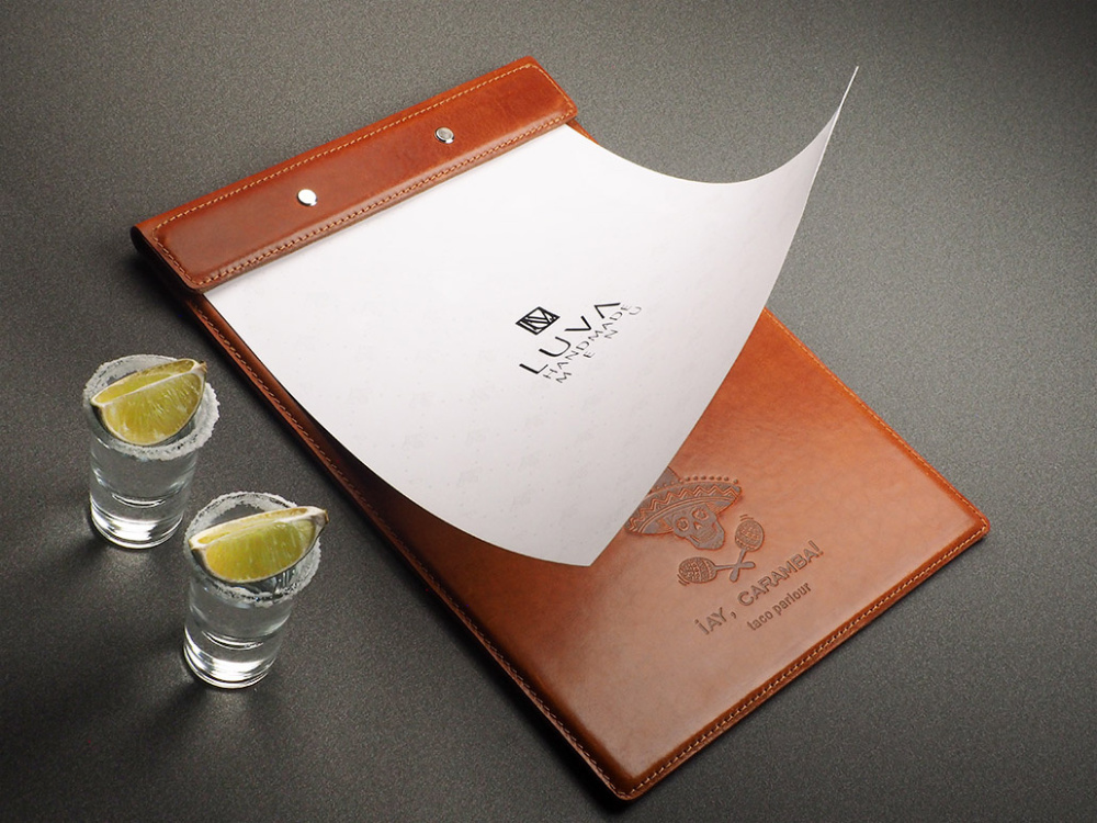 Logo trade promotional items image of: Menu cover Armstrong 1116141