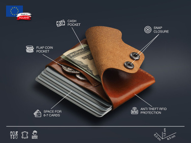 Logo trade promotional items image of: Wallet 384141