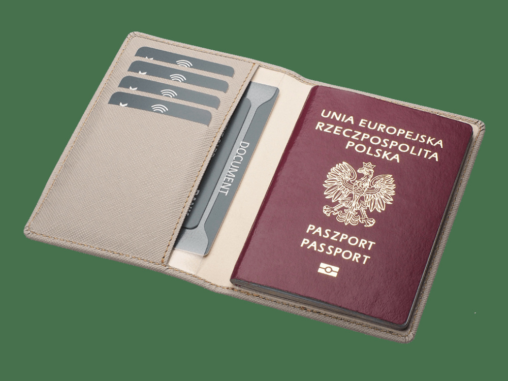 Logo trade promotional merchandise photo of: RFID passport case 1301113