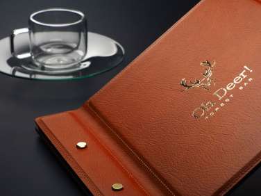 Logo trade promotional merchandise image of: Menu cover 1085318