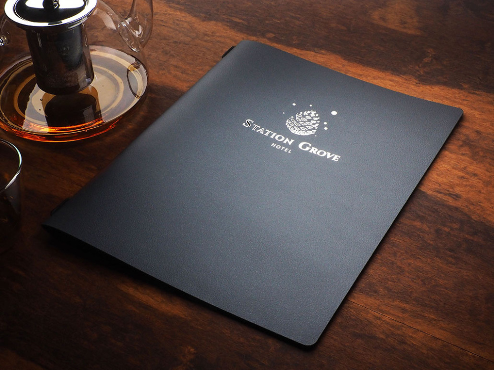 Logo trade promotional merchandise image of: Menu cover 1959319