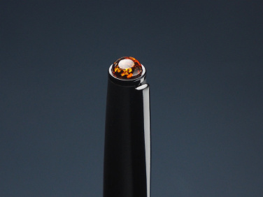 Logo trade promotional merchandise picture of: Ball pen with AMBER stone 2070036