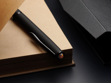 Logo trade promotional giveaway photo of: Ball pen with AMBER stone 2070036