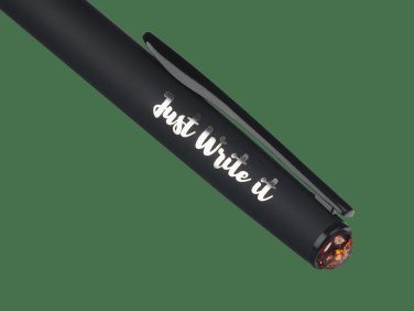 Logotrade promotional item picture of: Ball pen with AMBER stone 2070036