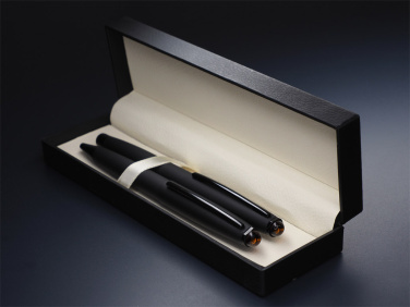 Logo trade promotional items image of: Amber Pen set  1235036