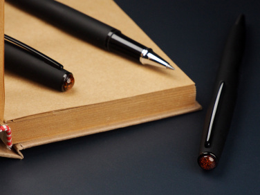 Logotrade promotional gift picture of: Amber Pen set  1235036