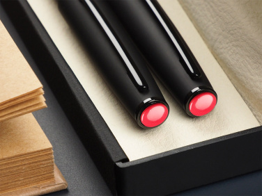 Logo trade advertising products picture of: Coral stone Pen set 1285036