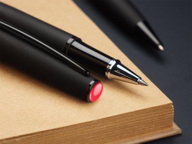 Logo trade promotional products image of: Coral stone Pen set 1285036