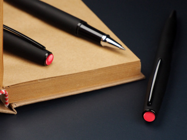 Logo trade corporate gifts picture of: Coral stone Pen set 1285036
