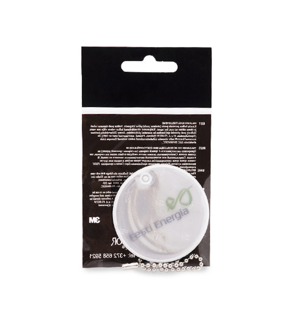 Logo trade advertising product photo of: Soft reflector with your logo dia. 50 mm