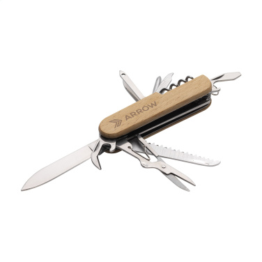 Logotrade advertising product picture of: Beechwood Pocket knife