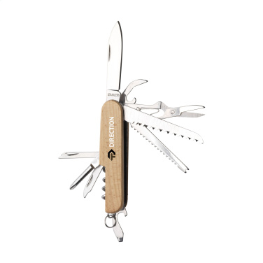 Logo trade corporate gifts picture of: Beechwood Pocket knife