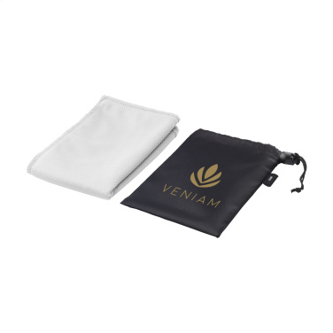 Logo trade promotional gift photo of: CoolDown RPET sports cooling towel