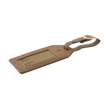 Logo trade promotional items image of: Vegan Pineapple Leather Luggage Tag