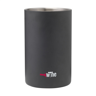 Logotrade promotional product image of: CoolSteel Black wine cooler