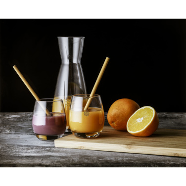 Logo trade promotional gifts image of: ECO Bamboe Straw Set bamboo straws